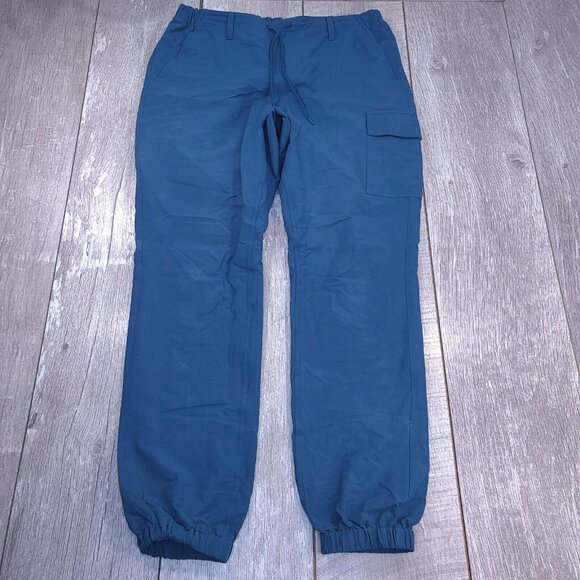 MEC Mica 2 Pants Mens 34x32 Blue Jogger Outdoor Performance Hiking Travel - Picture 1 of 8